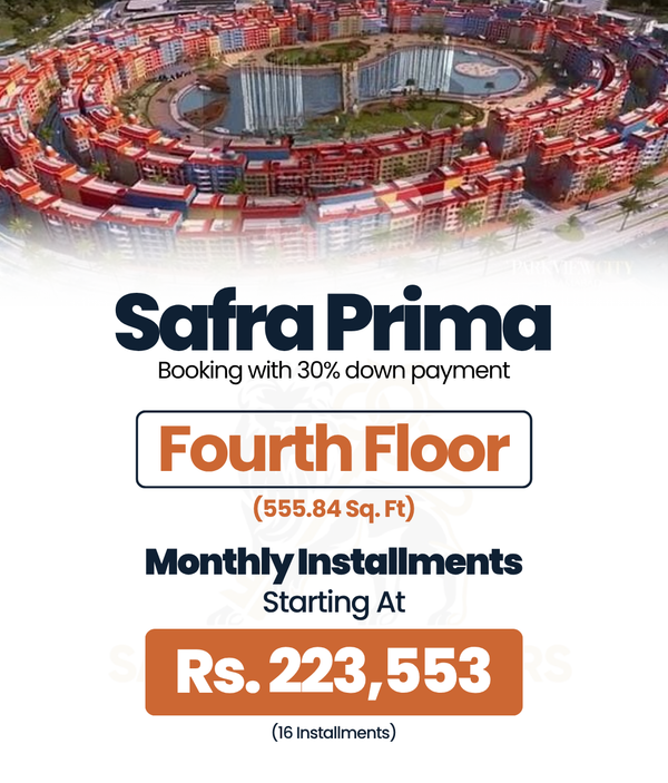 Fourth Floor Apartment# 3 (555.84 Sq. Ft) Safra Prima