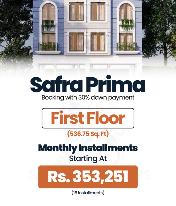 First Floor Shop# 2 (536.75 Sq. Ft) Safra Prima