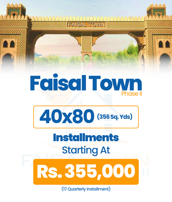 40x80 (356 Sq. Yds) Faisal Town Phase II