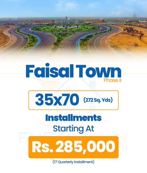 35x70 (272 Sq. Yds) Faisal Town Phase II